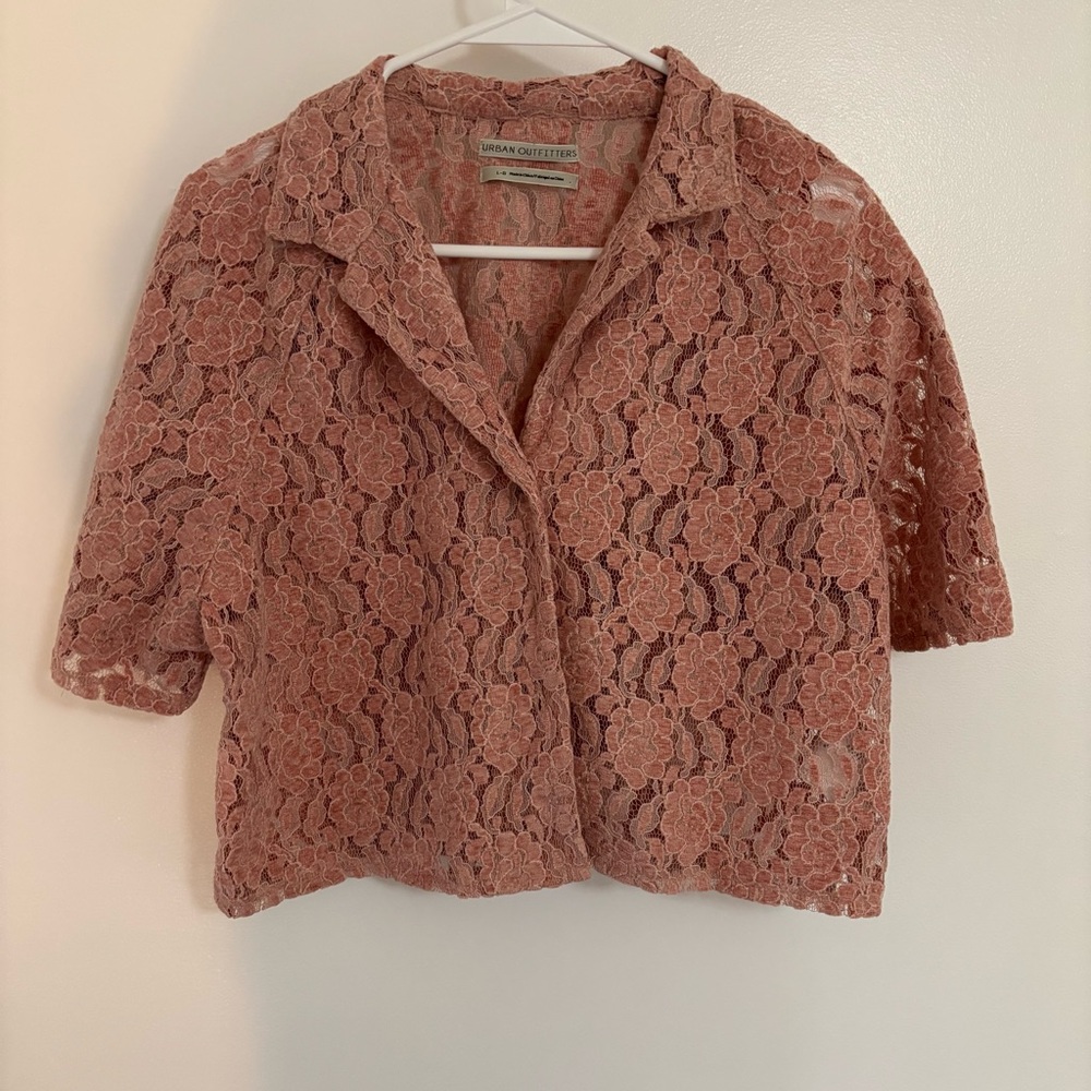 Pink Floral Button Down